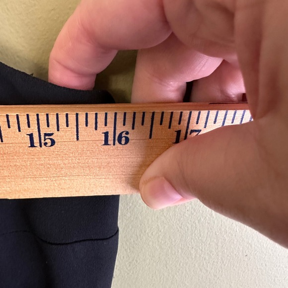 Ralph Lauren Black Pleated Cocktail Slip Dress Spaghetti Strap Sz 8 LBD Chiffon - Picture 5 of 11